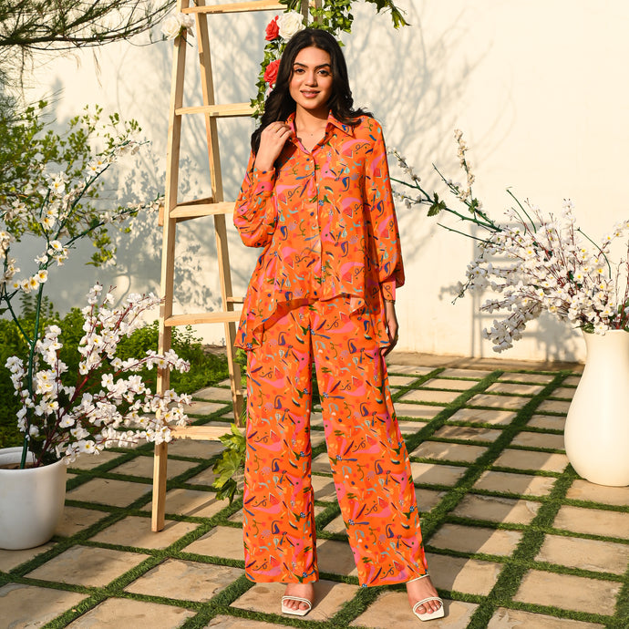 Mandarin Orange Co-ord Set